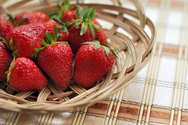 Strawberries in a Basket