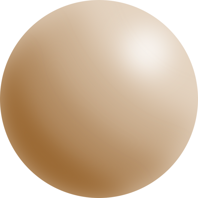 3D brown sphere element